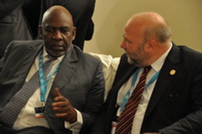 Afrikabeauftragter Günter Nooke mit malischen Premierminister Cheick Modibo Diarra
