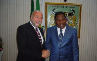 Afrikabeauftragter Günter Nooke mit dem beninischen Staatspräsidenten Yay
