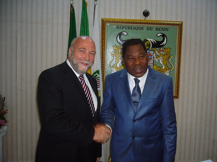 Afrikabeauftragter Günter Nooke mit dem beninischen Staatspräsidenten Yay